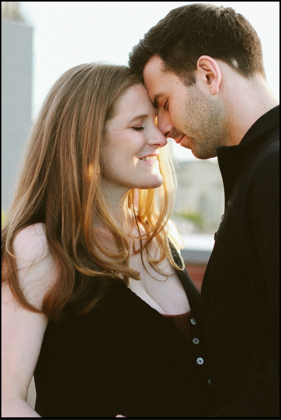 Dramatic wedding portrait Brooklyn photographer